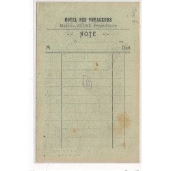 LE ROZIER PEYRELEAU : hotel des voyageurs madame andré proprietaire, gare des autobus - tres bon etat