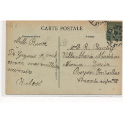 GAZINET : la gare, arrivée du train de bordeaux - tres bon etat