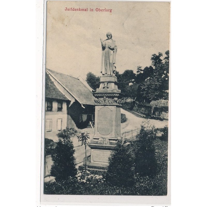 HAUT-RHIN : juifdenkmal in oberlag (judaïca?) - tres bon etat