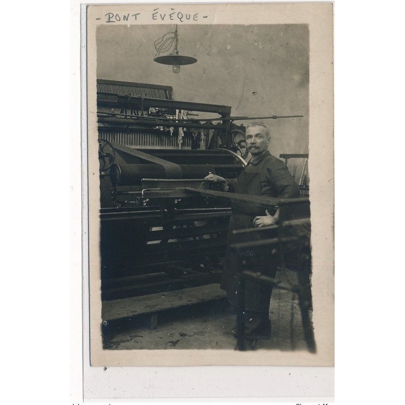 PONT EVEQUE : manufacture de tissus - tres bon etat