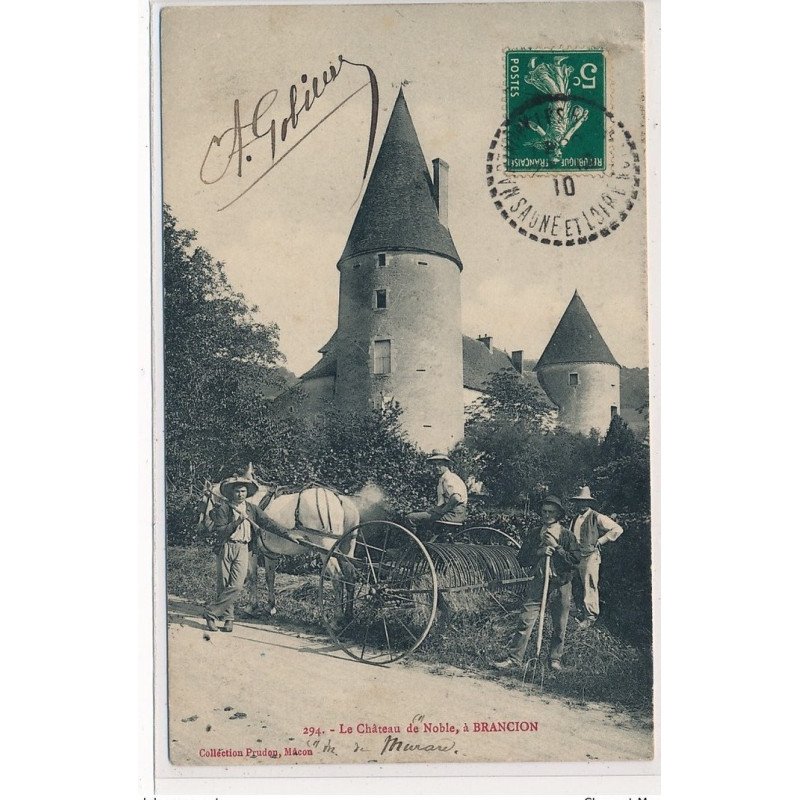 BRANCION : le chateau de noble, agriculture - tres bon etat