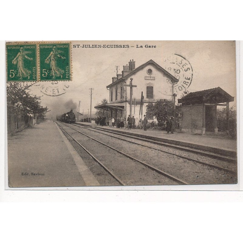 SAINT-JULIEN-ECUISSES : la gare - tres bon etat