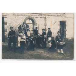 VER-les-CHARTRES : souvenir de la fete amicale 13 avril 1913, l'apotheose, militaire - tres bon etat