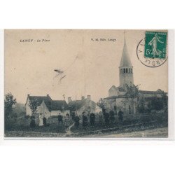 LANGY : la place, eglise - tres bon etat