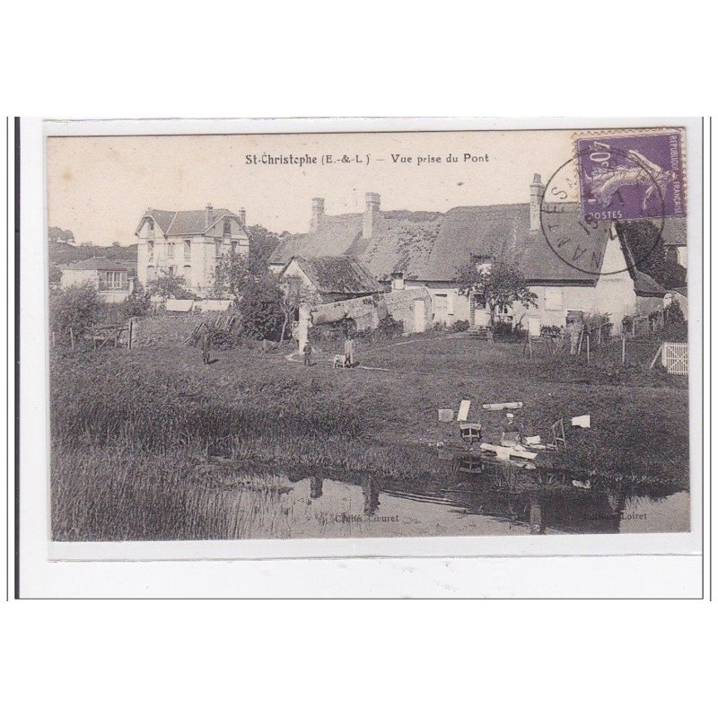 St-CHRISTOPHE : vue prise du pont - tres bon etat