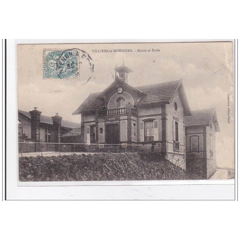 VILLIERS-le-MORHIERS : mairie et ecole - etat