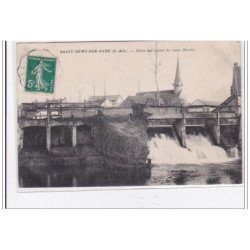 SAINT-REMY-sur-AVRE : chute des vannes du vieux moulin - tres bon etat