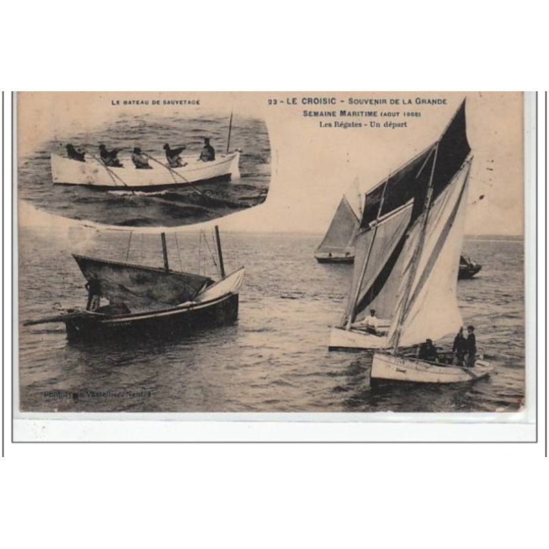 LE CROISIC: la semaine maritime 1908 - très bon état