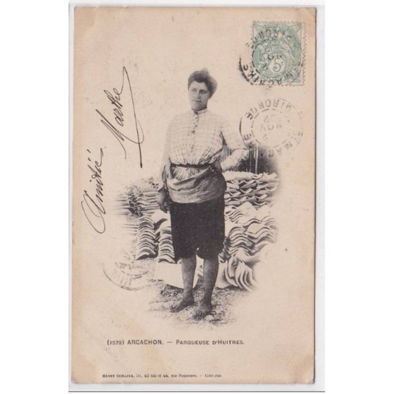 ARCACHON : parqueuse d'huitres - tres bon etat