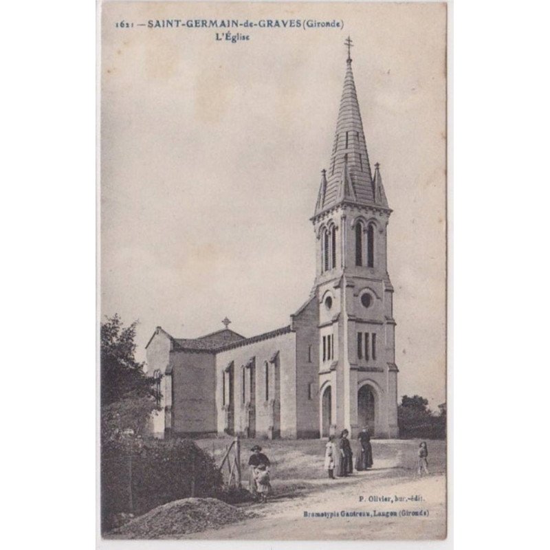 SAINT-GERMAIN-de-GRAVES : l'eglise - tres bon etat