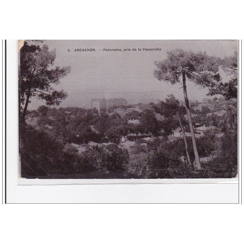 ARCACHON : panorama, pris de la passerelle - tres bon etat
