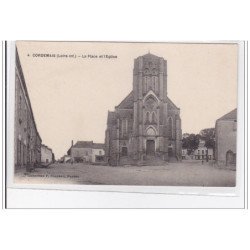 CORDEMAIS : la place et l'eglise - tres bon etat