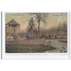 PONT-aux-MOINES : chute d'eau et moulin - tres bon etat