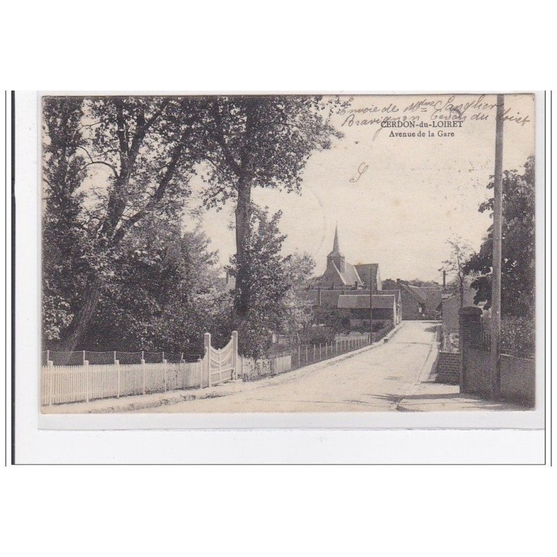CERDON-de-LOIRET : avenue de la gare - tres bon etat