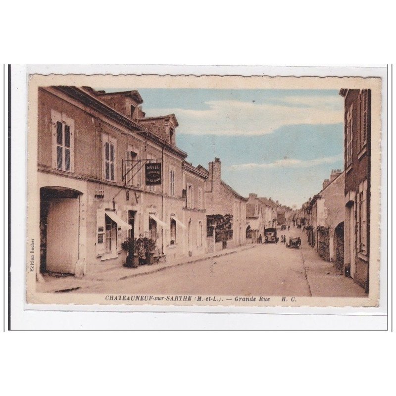 CHATEAUNEUF-sur-SARTHE : grand rue - tres bon etat