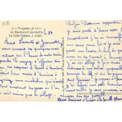 TORGNIER : le boulevard gambetta le café-tabacs J. Maes - tres bon etat