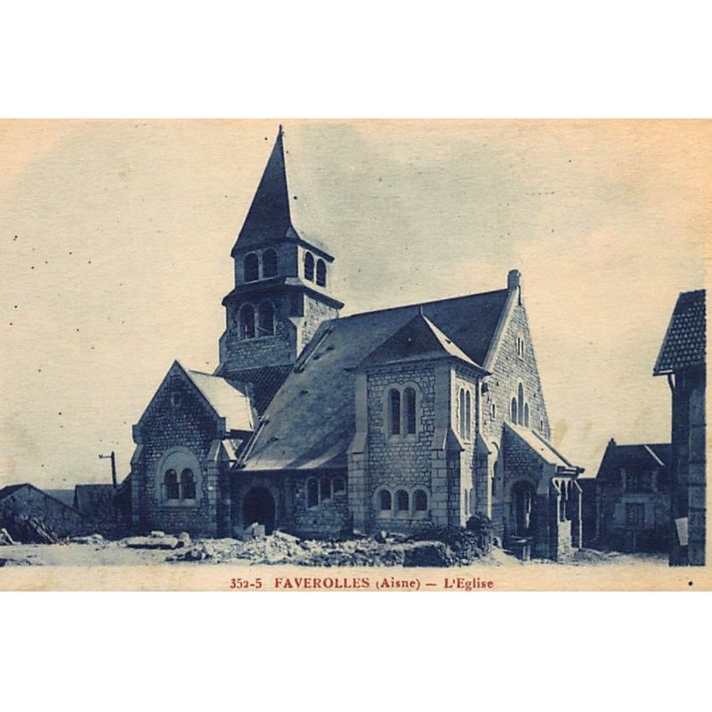 FAVEROLLES : l'eglise - tres bon etat