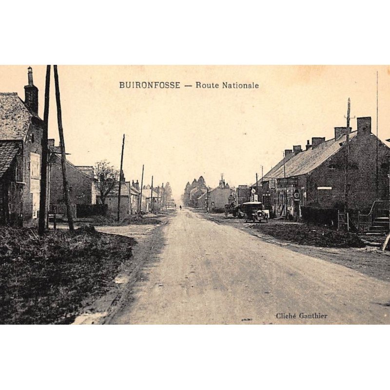 BUIRONFOSSE : route nationale - tres bon etat