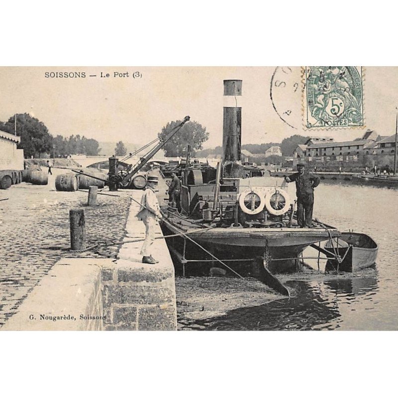 SOISSONS : le port - tres bon etat