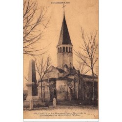 LANGY : le mmonument aux morts de la grande guerre 1914-1918 et l'eglise - etat