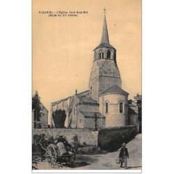 FLEURIEL : l'eglise face sud-est style du XIe siecle - tres bon etat