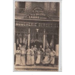 BERCK : carte photo de la Boucherie Berckoise (AUGRIS)  - très bon état
