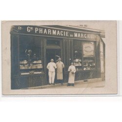 PARIS : carte photo de la grande pharmacie du marché 62 rue de la Réunion - etat