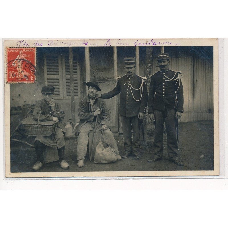 SAINT-JULIEN-de-SIVRY : fete, militaires - tres bon etat