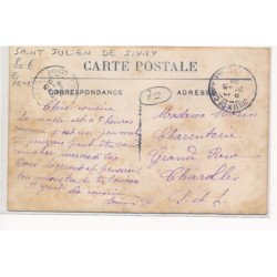 SAINT-JULIEN-de-SIVRY : fete, militaires - tres bon etat