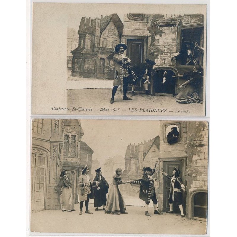 ORLEANS : theatre, pensionnat saint-euverte 2CPA - tres bon etat