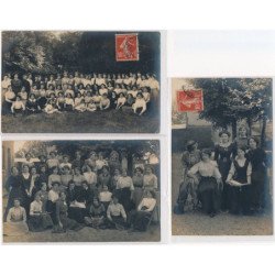 BEAUMESNIL : 3CPA, C. Walter photographe, 6 rue albert-glatigny, bernay, Ecole - tres bon etat