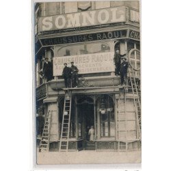 PARIS : angle boulevard haussmann et rue du havre, somnol chaussures raoul - tres bon etat