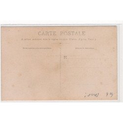 CARTE PHOTO A LOCALISER : paris(?), personnages devant magasin - tres bon etat