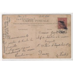 CARTE PHOTO A LOCALISER : paris(?) argenteuil(?), maison Combacau amer picon, byrrh - etat