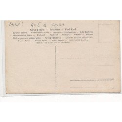 CARTE PHOTO A LOCALISER : paris(?) chien, restaurant - tres bon etat