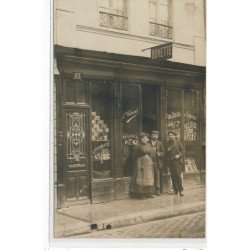CARTE PHOTO A LOCALISER : paris(?) buvette thevenot, L. Cherenot - tres bon etat