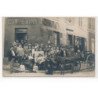 CARTE PHOTO A LOCALISER : commerce de vins, attelage de livraison, poupée, chenneviere - tres bon etat