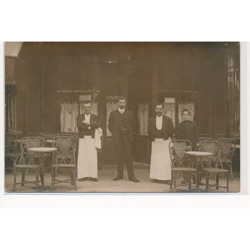 CARTE PHOTO A LOCALISER : paris(?) Choucroute Olida - tres bon etat