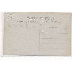 CARTE PHOTO A LOCALISER : paris(?) tabac "au petit caporal" biere de la meuse - tres bon etat