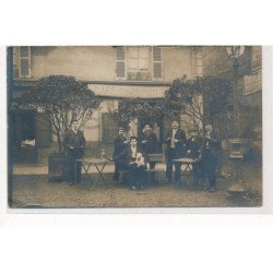 CARTE PHOTO A LOCALISER : cachet du rhone, cafe comptoir, casse croute, apero - tres bon etat