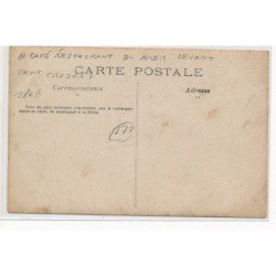 CARTE PHOTO A LOCALISER : cafe restaurant du soleil levant, saint-trojan(?), attelage - tres bon etat