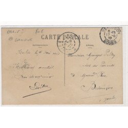 CARTE PHOTO A LOCALISER : paris(?) banque, societe generale - tres bon etat