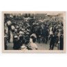 CARTE PHOTO A LOCALISER : J. Naudin, depot butagaz, fete, attelage - tres bon etat