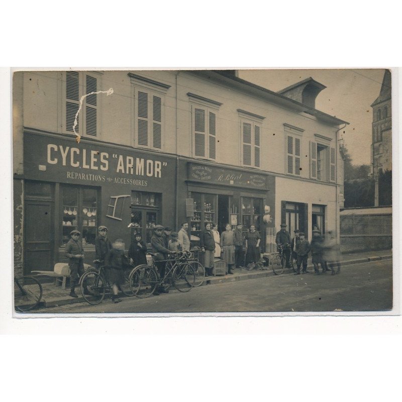 CARTE PHOTO A LOCALISER : quincaillerie, blivet, cycles "armor" reparation accessoir - tres bon etat