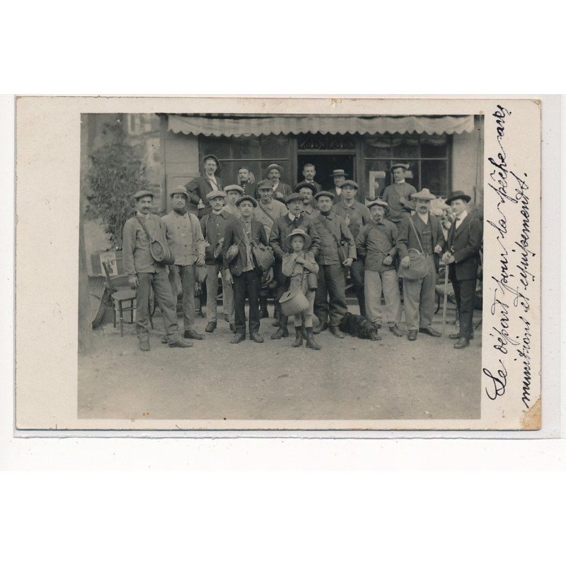 CARTE PHOTO A LOCALISER : depart pour la peche - etat