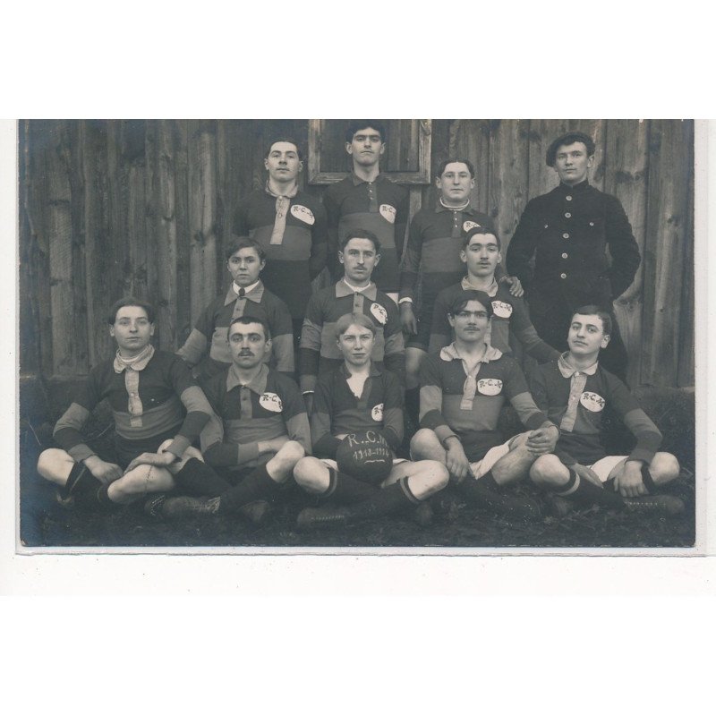 CARTE PHOTO A LOCALISER : equipe de football RCM montreuil(?) - tres bon etat