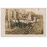 CARTE PHOTO A LOCALISER : travaux, voie de chemin de fer - tres bon etat