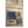 CARTE PHOTO A LOCALISER : paris(?), pelisse, modes, mme jeanne pelisse - tres bon etat