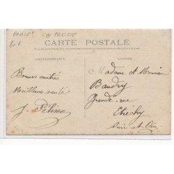 CARTE PHOTO A LOCALISER : paris(?), pelisse, modes, mme jeanne pelisse - tres bon etat