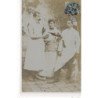 CARTE PHOTO A LOCALISER : paris(?) cuisiniers, lapin, vins - tres bon etat